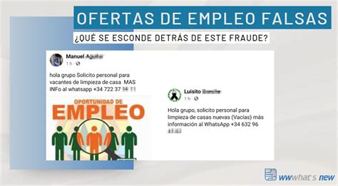 Ofertas De Empleo Falsas En Facebook Les Sigo La Corriente Para Ver Lo