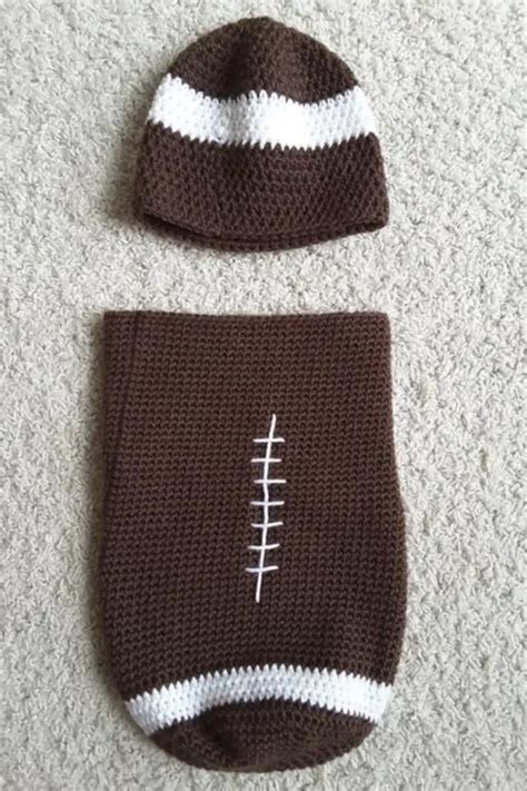 25 Free Crochet Football Pattern Ideas For Game Day Yarnique