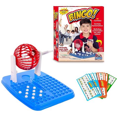 Jogo De Bingo Roleta Cartelas Bolinhas Lugo Brinquedos Shopee