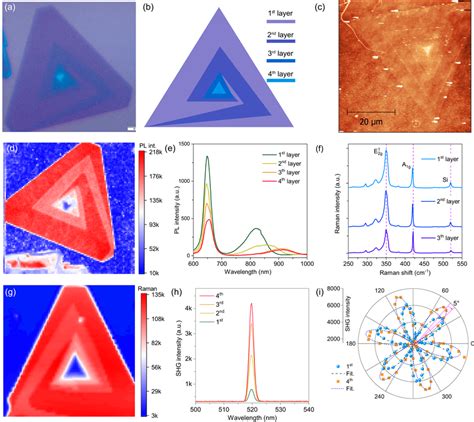 Characterizations Of The Spiral WS2 A Optical Image And B The