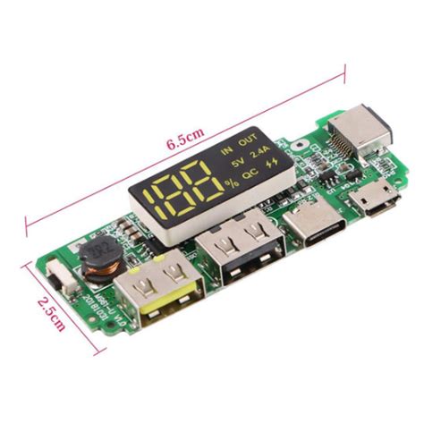 V A Lithium Battery Digital Display Charging Module With Dual