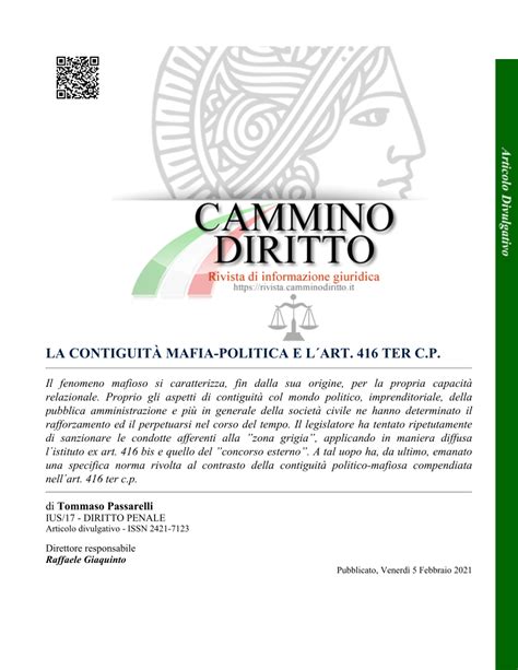 Pdf La Contiguit Mafia Politica E Lart Ter C P