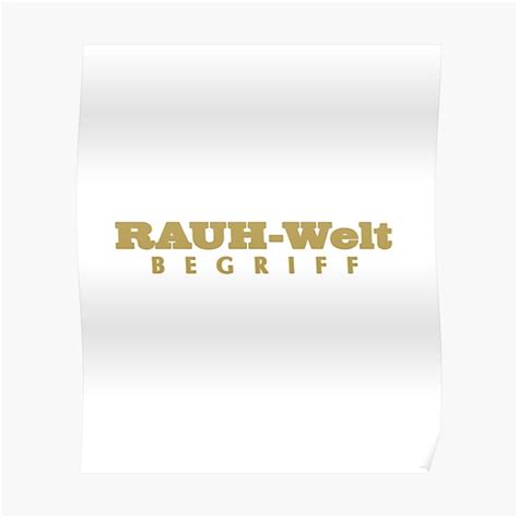 RWB Rauh Welt Begriff Gold Logo Poster By Subieliu Redbubble