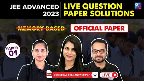 Jee Advanced Paper Analysis And Answer Key Pdf Paper