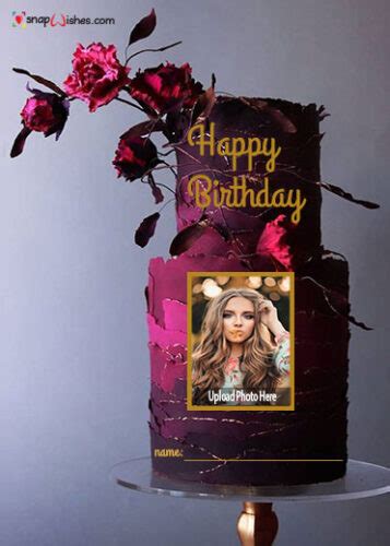 Birthday Cake With Name And Photo Edit For Men Birthday Cake With