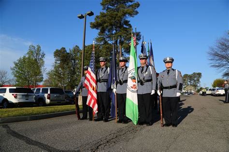 The Divisions Honor Guard Led The Procession Along With The Division