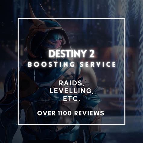 Destiny 2 Boosting Service Levelling Raid Dungeon Glory Rank Service