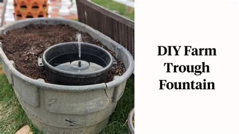 How To Build A DIY Trough Planter And Water Fountain Step By Step