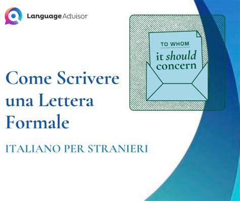 Come Scrivere Una Lettera Formale In Italiano PDF Stampabile