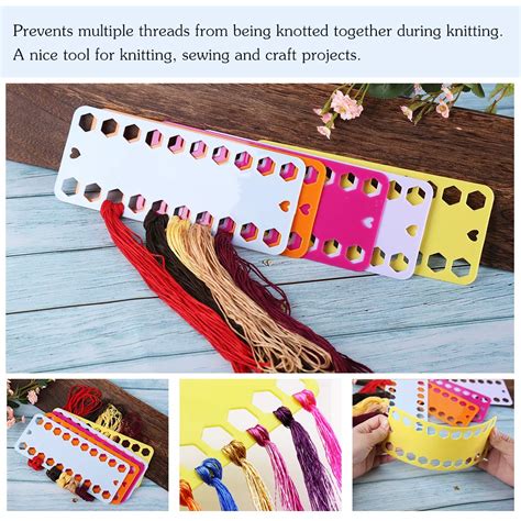 5 Color Plastic Floss Bobbin Plastic Sewing Thread