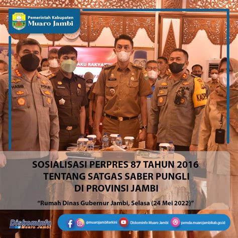 Pj Bupati Muaro Jambi Hadiri Sosialisasi Saber Pungli Laman Jambi