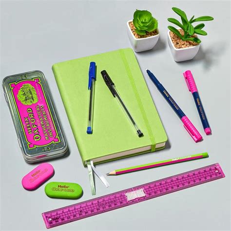 Oxford Clash Stationery Set Pink Ocado