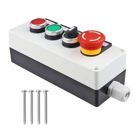 Buy Nxtop Red Green Momentary Switch Red Mushroom Emergency Stop Latching Push Button Switch 3