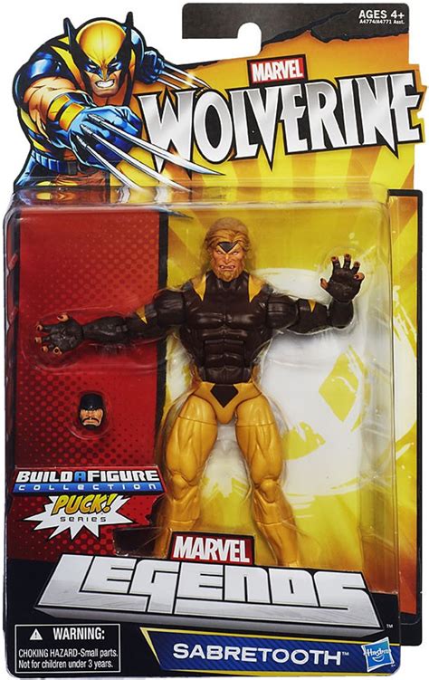 Marvel Wolverine Marvel Legends Puck Series Sabretooth Exclusive Action