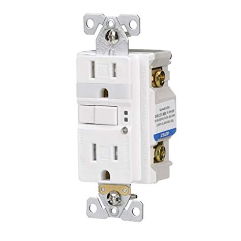 Eaton Gfci Self Test 15a 125v Tamper Resistant Duplex Receptacle With Nightlight And Standard