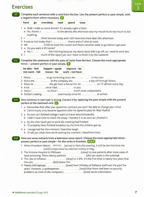 Past Simple Vs Present Perfect Advanced Worksheet