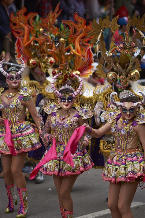 Diablada Dancers At The Oruro Carnival In Bolivia Editorial Stock Photo