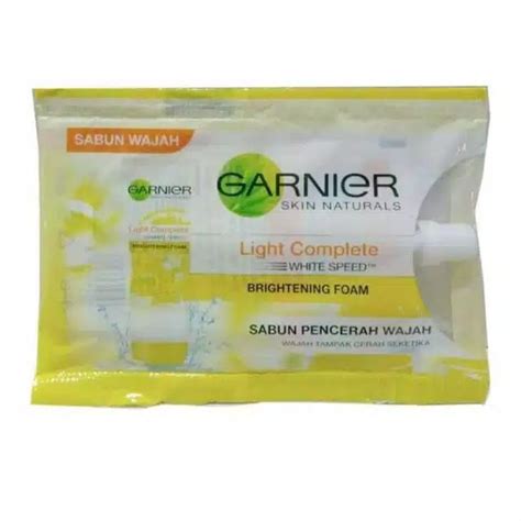 Jual Garnier Light Complete White Speed Brightening Facial Foam Sachet