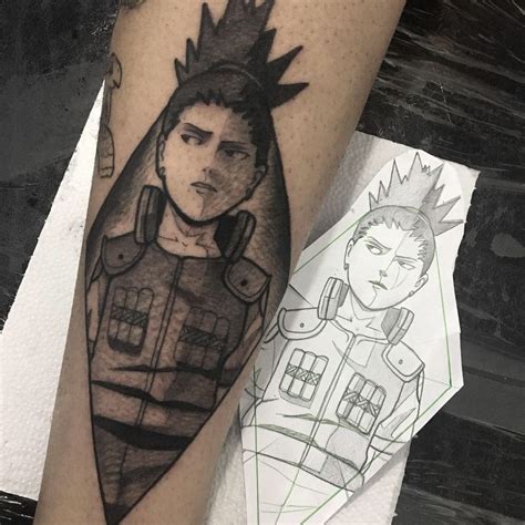 Shikamaru Nara Tattoo Primemoura Tattoos Portrait Tattoo Shikamaru