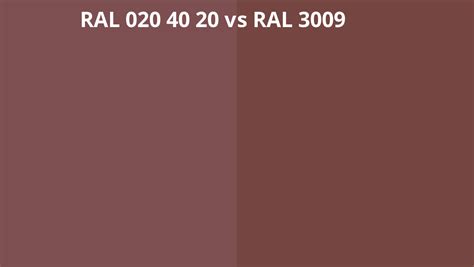 Ral 020 40 20 Vs 3009 Ral Colour Chart Uk