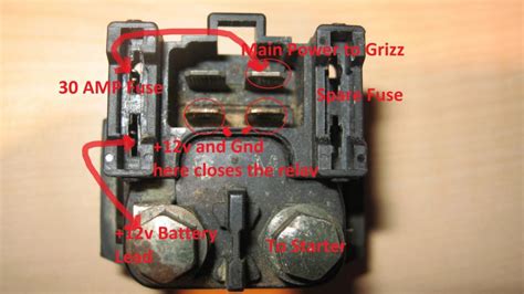 Starter Relay (Solenoid) 101 - Yamaha Grizzly Atv Forum - Starter ...