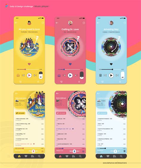 Music Player Ui Design On Behance