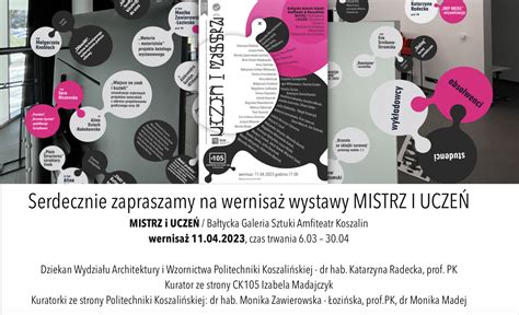 Mistrz i Uczeń WAiW Koszalin Wydział Architektury i Wzornictwa