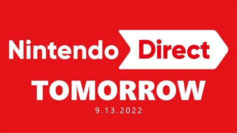 Nintendo Direct Coming TOMORROW 40 MINS YouTube