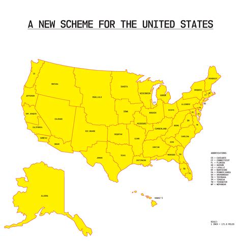 Redrawing Us State Borders Rimaginarymaps