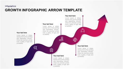 Free Growth Infographic Arrow Template