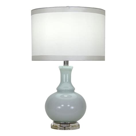 Ashley Light Blue Glass Lamp