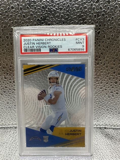 Panini Chronicles Clear Vision Rookies Cv Justin Herbert Rc