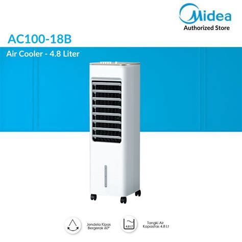 Jual Midea Air Cooler Ac100 18b 4 8 Liter Shopee Indonesia