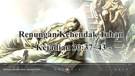 Renungan Kehendak Tuhan Kejadian Youtube