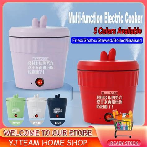 Ready Stock 220V Electric Cooker Multi Function Electric Hot Pot Ceramic Gglaze Liner