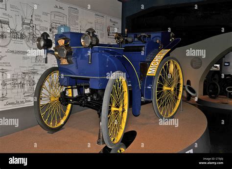 Old Car Peugeot 1891 Michelin Museum Laventure Clermont Ferrand