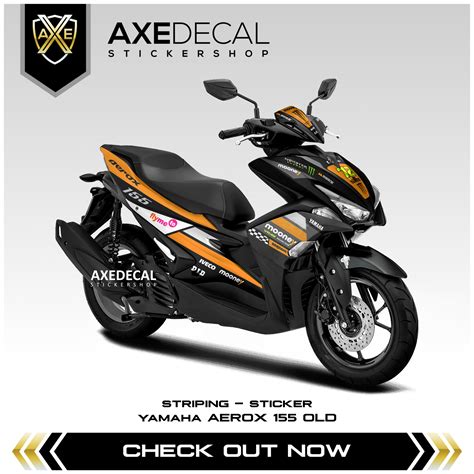 Decal Striping Aerox Old Livery Mooney Vr Racing Stiker Semi