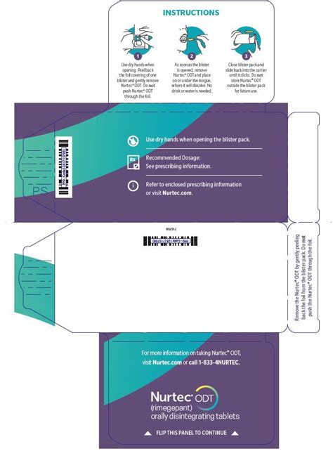 Nurtec ODT: Package Insert - Drugs.com