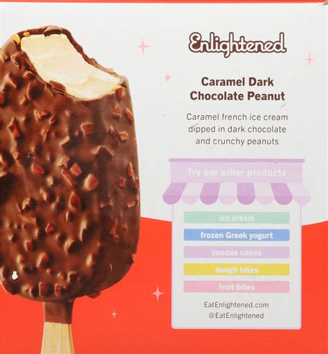 Enlightened Ice Cream Bars Caramel Dark Chocolate Peanut French Planogram Back