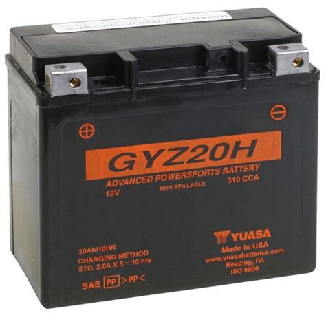 Yuasa Gyz H Factory Activated Maintenance Free Battery High Capacity