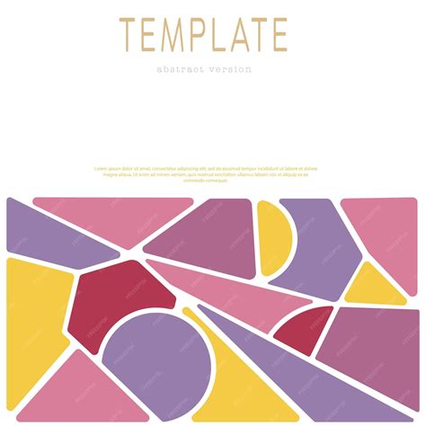 Premium Vector Abstract Composition Of Geometric Shapes Layout And