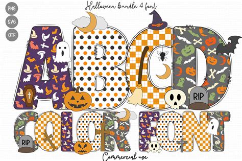 Halloween Font By Doodle Alphabet · Creative Fabrica