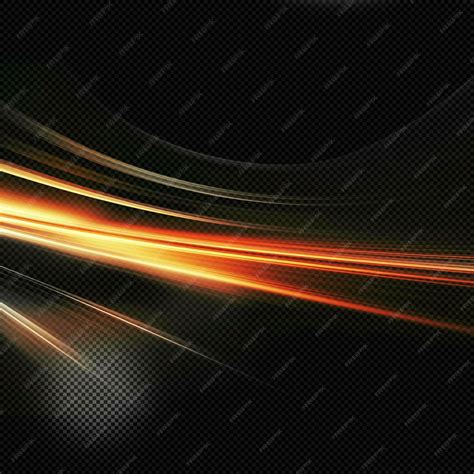 Premium Psd Colorful Light Beams Effect Transparent Background