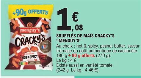 Promo Souffl S De Ma S Cracky S Menguy S Chez E Leclerc Icatalogue Fr