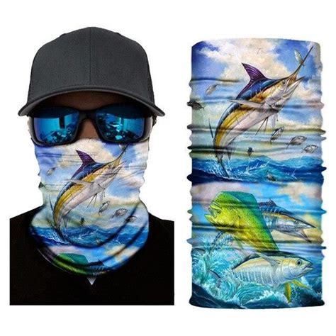 MASQUE DE VOYAGE S424 Masque De Poisson 3D Bandana Pour Hommes Et