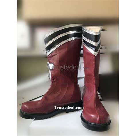 Kingdom Hearts Riku Replica Purple Vanitas Red Cosplay Boots Shoes