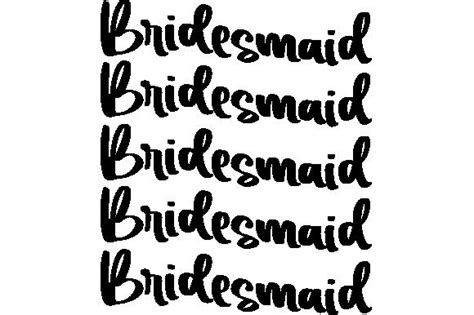 Retro Bridesmaid SVG Graphic By TEESHOP Creative Fabrica