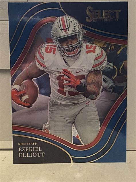 2022 Select Draft Picks Ezekiel Elliott Concurse Blue Field Level Ebay