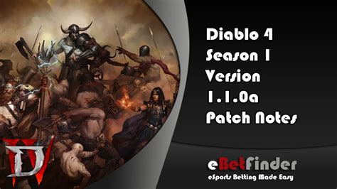 Diablo Season Version A Patch Notes