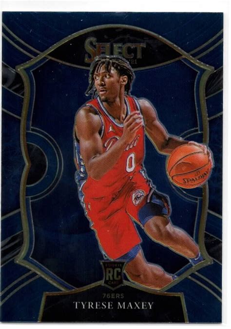 2021 22 Select Concourse Blue Tyrese Maxey Rookie Card RC Sixers EBay